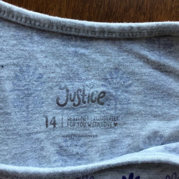 Justice Purple and Gray Tunic - Picture 3 of 3